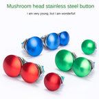 16/19/22mm Metal Button Switch Waterproof Momentary Self Reset Screw Foot Red Green Blue Mushroom Head Power Switch