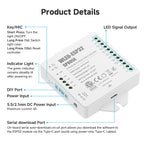 SP805E ESP32 WLED Controller WiFi Music LED Controller for Addressable WS2811 WS2812 WS2814 WS2815 SK6812 PWM CCT RGB Cob Strips