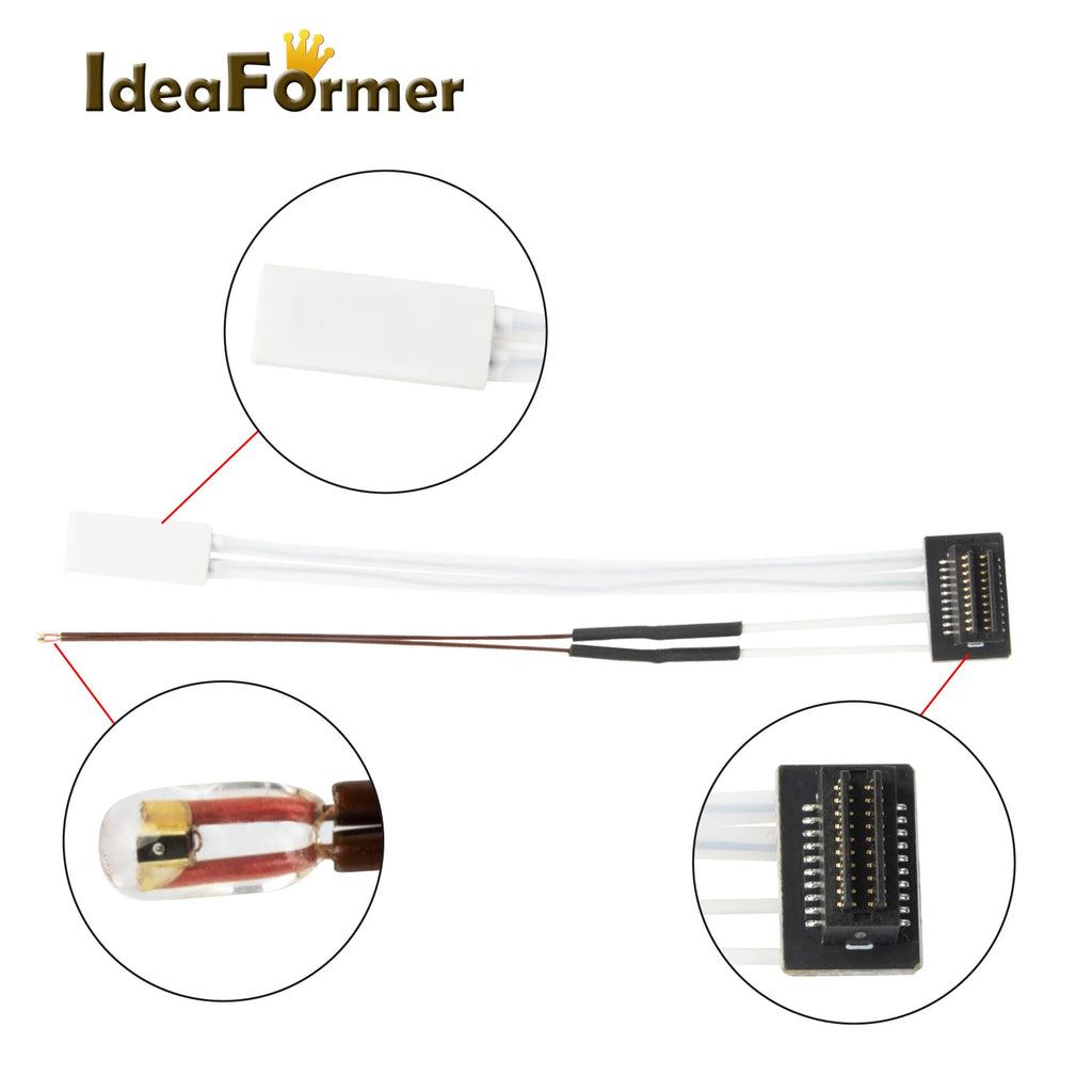 Thermistor For Bambu Lab P1P Heating Tube Ceramic Cartridge 24V For Bambulab P1S Hotend Heater Thermistor 3D Printer Accessories