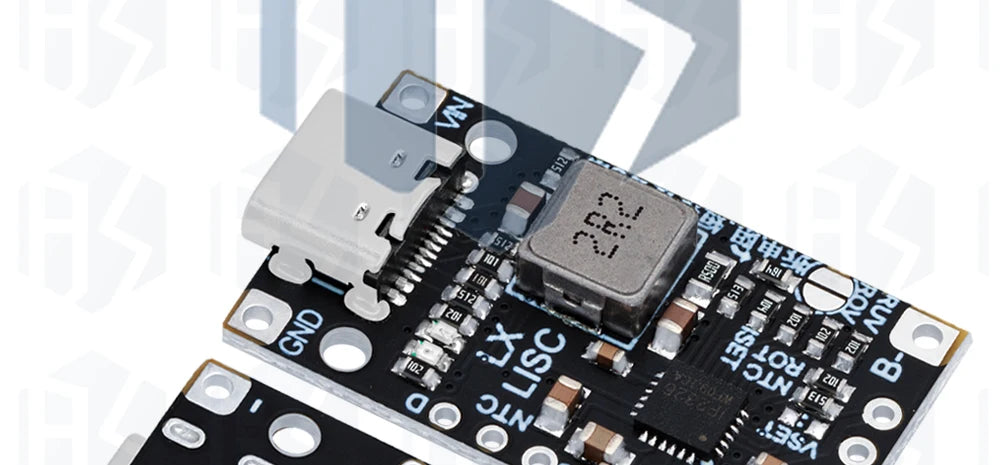 Lithium Battery Charging Boost Module with Balanced Support, Fast Charge with Indicator, 2S, 3S, Type-C BMS, 15W, 8.4V, 12.6V,