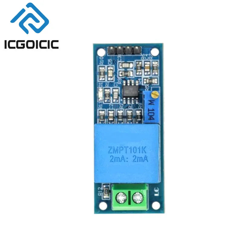 1-10PCS ZMPT101B AC Voltage Sensor Module – 0-250V Single Phase Voltage Detection for Arduino, STM32