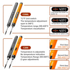 Multifunctional USB Digital Electric Soldering Iron Set Kit Intelligent 300-450℃ Temperature Adjustable Solder Iron Welding Tool