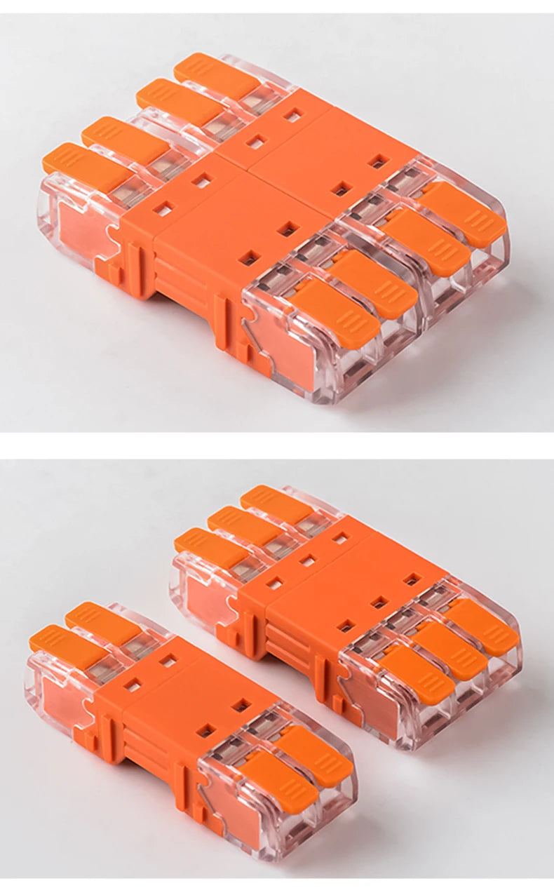 5Pcs Quick Lever Splicing Wire Connectors 2/3/4 Pins CMK642  Compact Plugable Male Female Terminals Universal Blocks