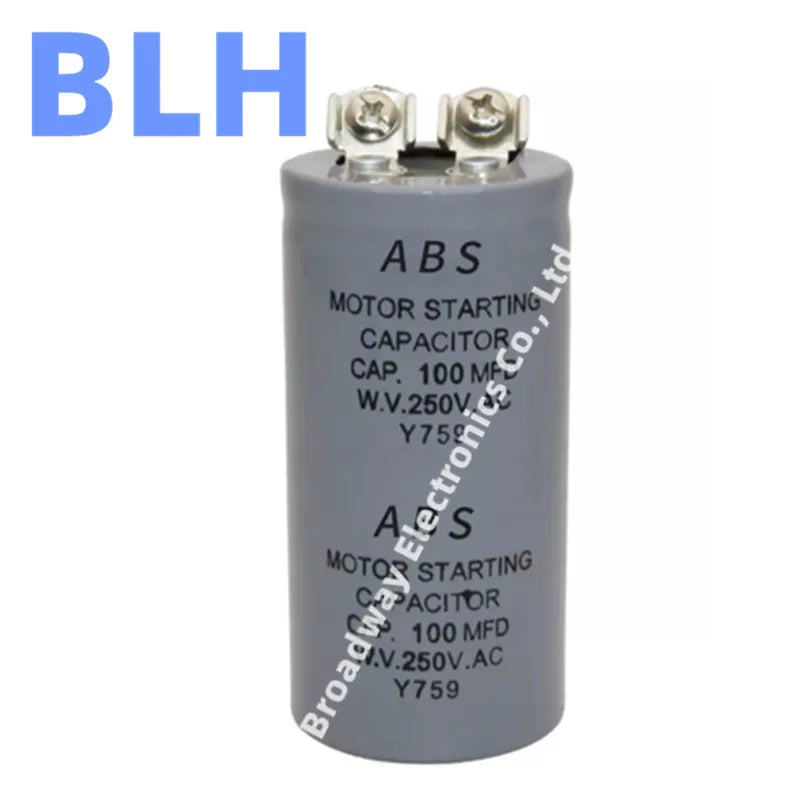 CD60 ABS motor starting capacitor 250V 50UF 75UF 100UF 150UF 200UF 300UF 400UF 600UF 800UF 1000UF 1200UF screw with terminal MFD