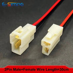 1/5/10Set 6.3mm 1P-8P Automobile Harness Connector 15cm High Current Equipment Cable Male Female Plug Butt Joint 0.75mm2 18AWG