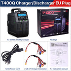 SKYRC T200 T400 T100 AC/DC Lipo Battery Dual Balance Charger Discharger for Traxass Airsoft Drone RC Battery Charger Fast Charge