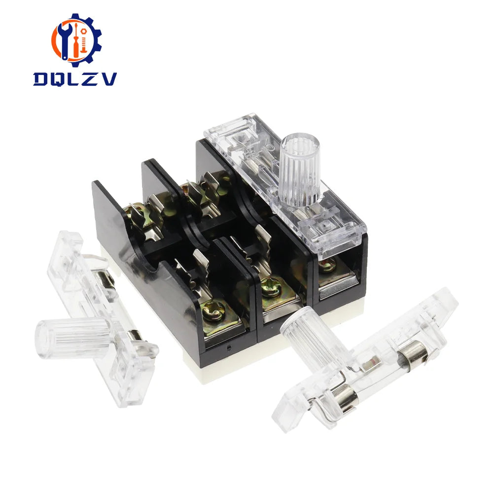 1PCS 6X30mm Glass Fuse Holder FS-101 Din Rail Mount Single Pole 6*30 Fuse Casing 0.5A ~ 30A