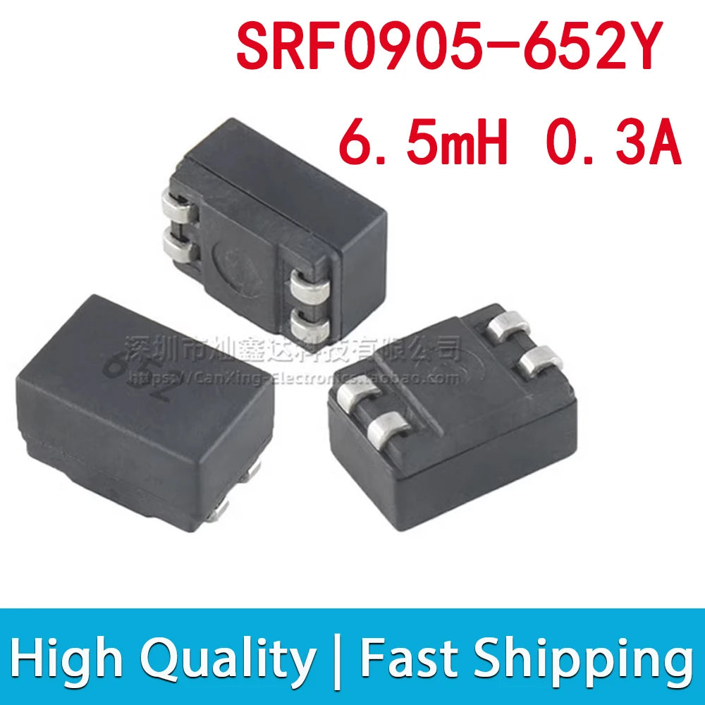 5pcs SRF0905 Common Mode Inductor Inductance Molding Choke Coil Power Filter SMD 10uH 25uH 50uH 250uH 470uH 500uH 1mH 2mH 4.7mH