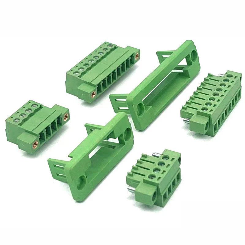 5/10Set 15EDGWC Pitch 3.81mm 2P/3P/4P/5P/6P/8P/9P Pluggable Terminal Block Connector JM15EDGKM 3.81mm Pitch