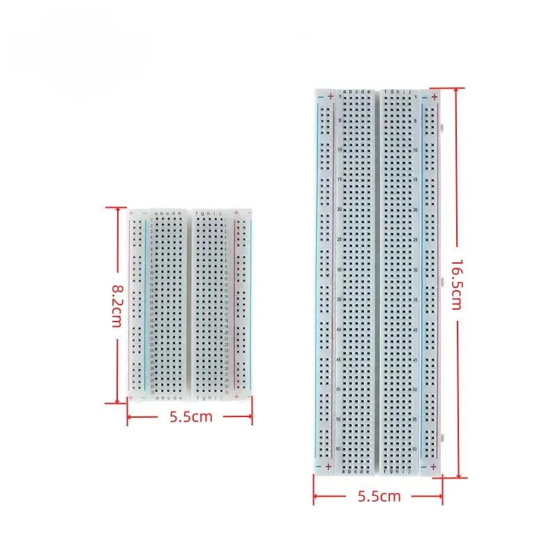 MB-102 Solderless Breadboard Kit 400/830 Points Prototype PCB Board with Jumper Wires Electronic Components DIY Kit for Arduino