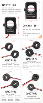 Clamp CT Current Transformer QNCTK1-16 100A 50mA 50A 25mA 100A 40mA 50A 20mA Open Current Sensor Split Core Current Transformer
