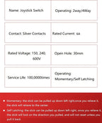2 4 Way position Monolever switch joystick 30mm Toggle Joystick Rocker Cross Switches Reset Momentary Self Latching switch HNT