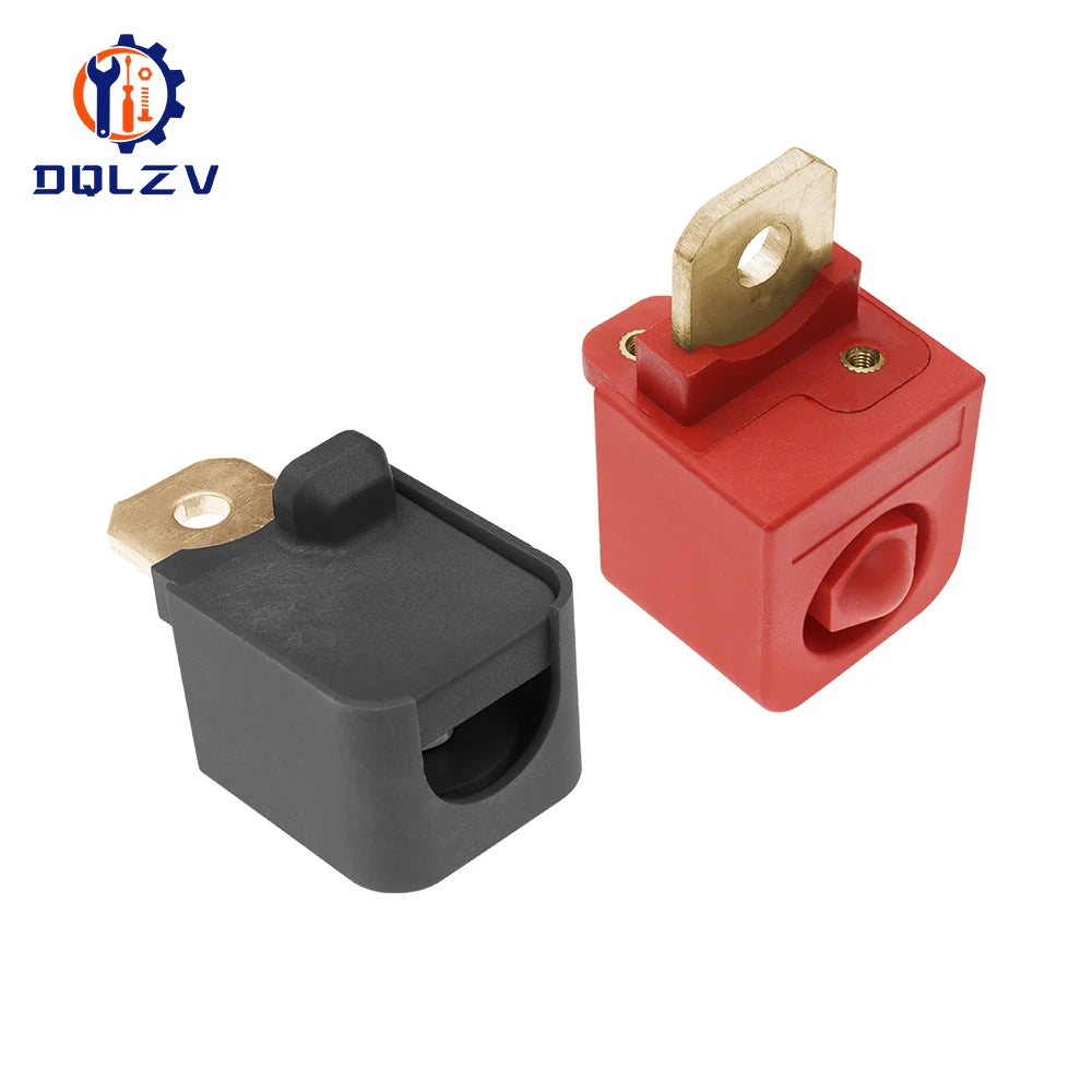 M6/M8 high current 300A power terminals square red/black for lithium battery inverter solar power terminals connectors