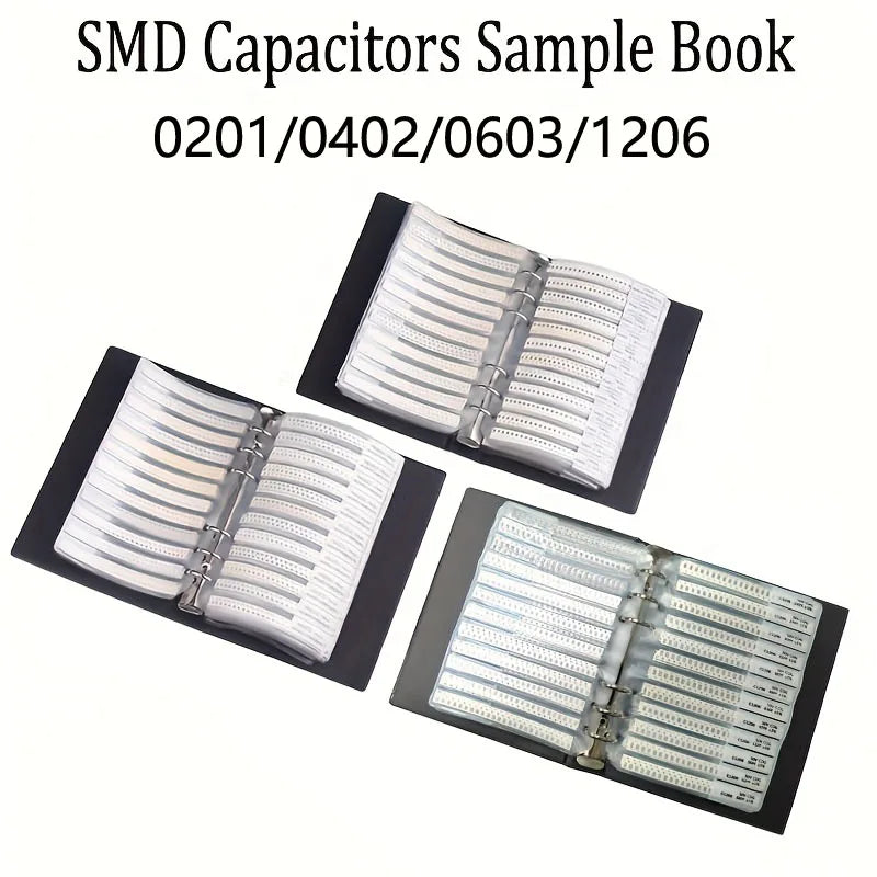 SMD Capacitor Booklet 0603 0805 1206 0201 0402 Resistor Pack Capacitive Device Sample Book