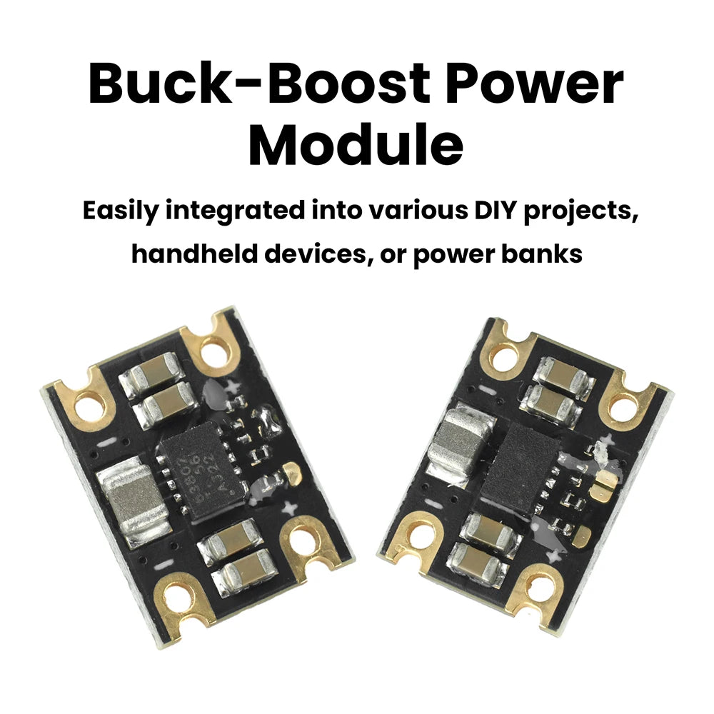 Mini Buck-Boost Converter Module TPS63802 DC 1.8-5.5V Input 3.3V 5V Output for DIY Projects and Power Banks