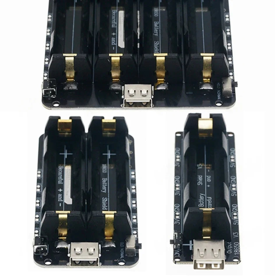 XZG Two Voltage 18650 Lithium Battery Shield V8 Mobile Power Expansion Board Module 5V/3A 3V/1A Micro USB For Arduino ESP8266