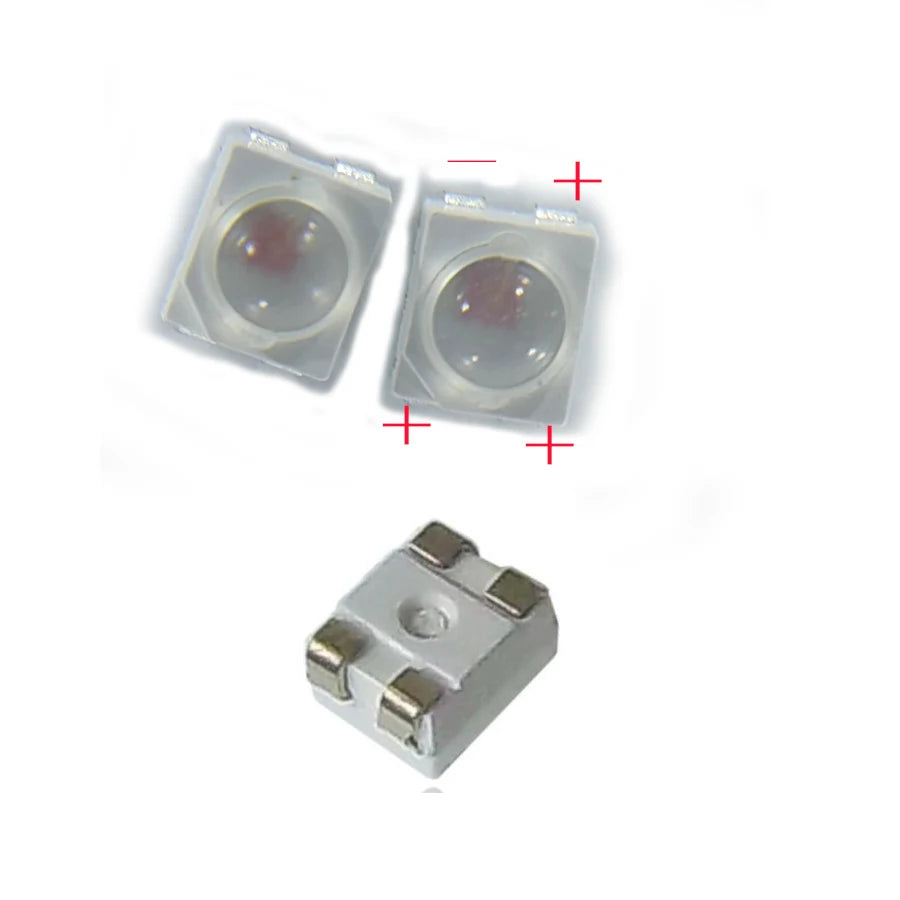 50/100/200PCS SMD LED 3528 4Pin PLCC-4 Red/Yellow/Blue/Green Color With Len For Car-Lighting