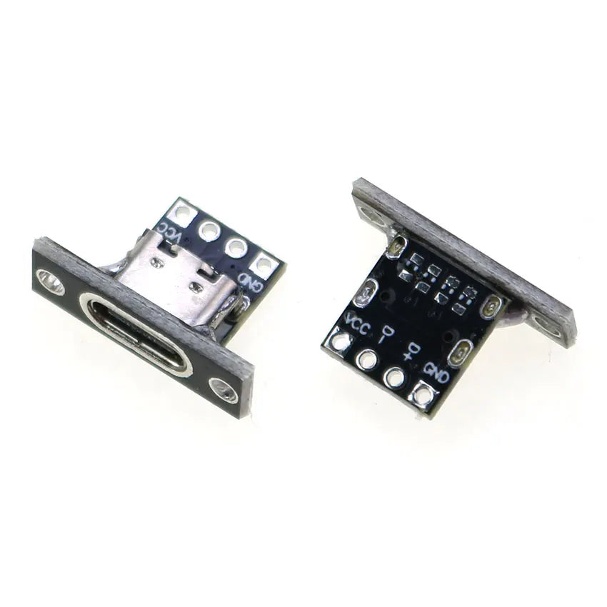 1pcs USB 3.1 Type C Female Double-sided Positive Negative Plug-in Test Board With PCB Board Type-c Connector Data Charging Port