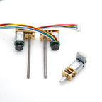 N20 DC Encoder Motor 3V/6V/12V with M3 M4 Screw Thread 55mm Long Shaft 7PPR 15-1000RPM for DIY Car Model Magnetic Encoder Motor
