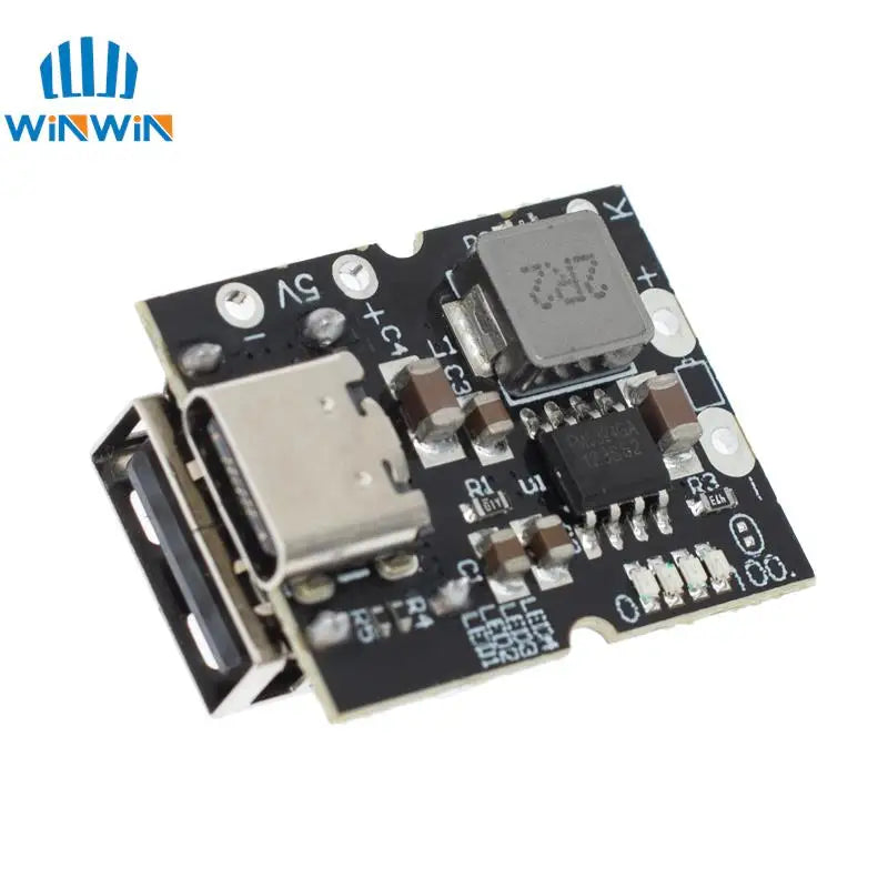 Type-C USB 5V 2A Boost Converter Step-Up Power Module Lithium Battery Charging Protection Board LED Display USB For DIY Charger