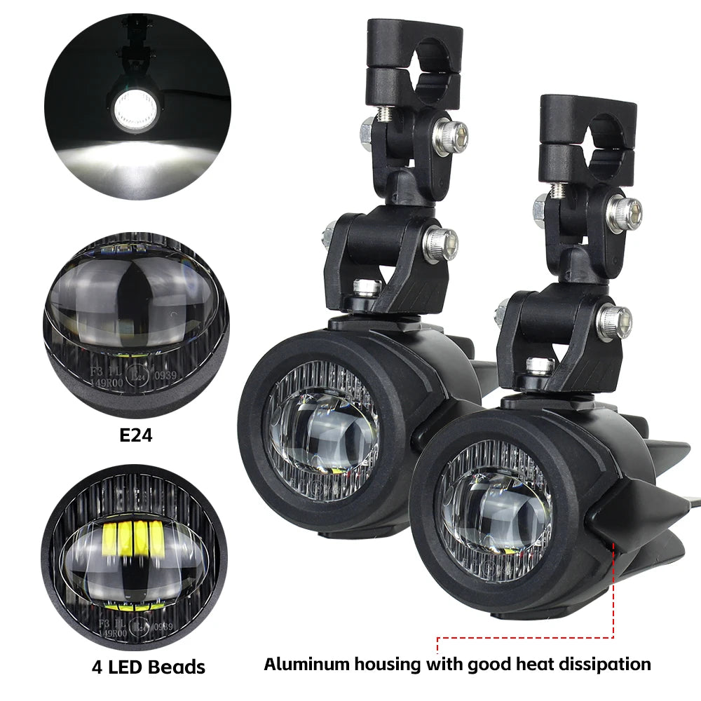 Upgrade Motorcycle fog light Auxiliary Lights Brighter Lamp 40W 6000K for BMW R1200GS F800GS F700GS F650 K1600