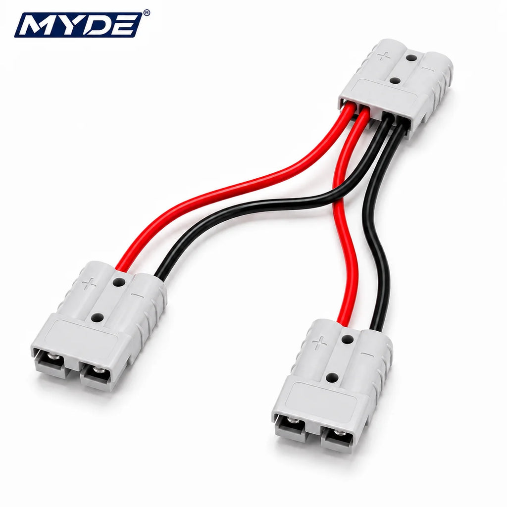 30-50cm 1-to-2 Anderson Connector Y Splitter Cable for RV, ATV, UTV, Tractors and Agricultural Machinery