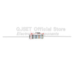 500pcs 1W Carbon Film Resistors 5% 10 Ohm 33 47 100 200 220 470 510 Ohm 1K 4.7K 10K 22K 33K 47K 100k 200k 220k 510k 470k 1M Ohms