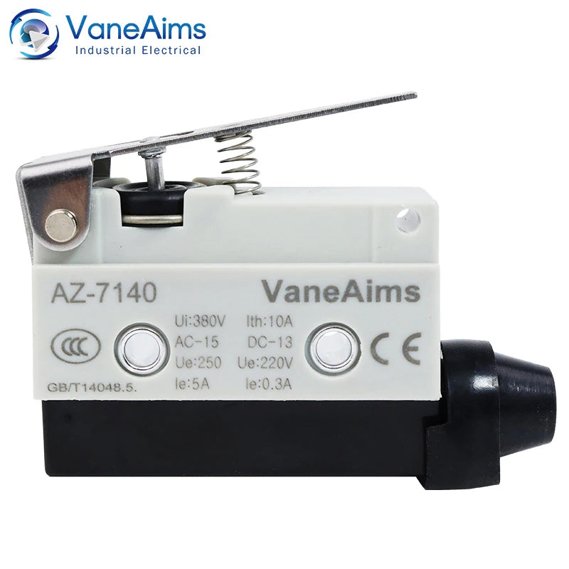 Waterproof AZ Micro Limit switch 10A 250V AZ-7312 AZ-7311 AZ-7121 AZ-7120 Small Roller Lever Travel Switch without fixation