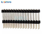 10pcs/100pcs 2.54mm 2x15P/25P/40P L30mm SMD Breakable Male Pin Header Dual Row Double Plastic Rohs Gold SMT PCB Board Spacer