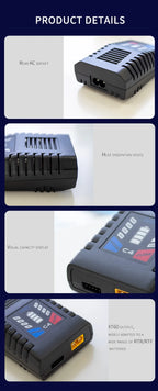 ToolkitRC C4 Charger 50W 5A AC XT60 Plug Charger for RC FPV Racing Freestyle Drone LIPO LIHV LIFE 2~4S NIMH NICD 5~8S Batteries