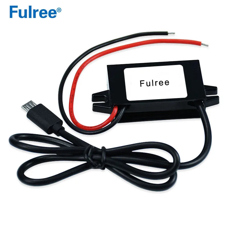 Type C USBC Mini Micro USB 12V 24V 36V 48V Convert to 5V 3A Car Phone Charger Step Down Buck Converter 12 Volt to 5 Volt