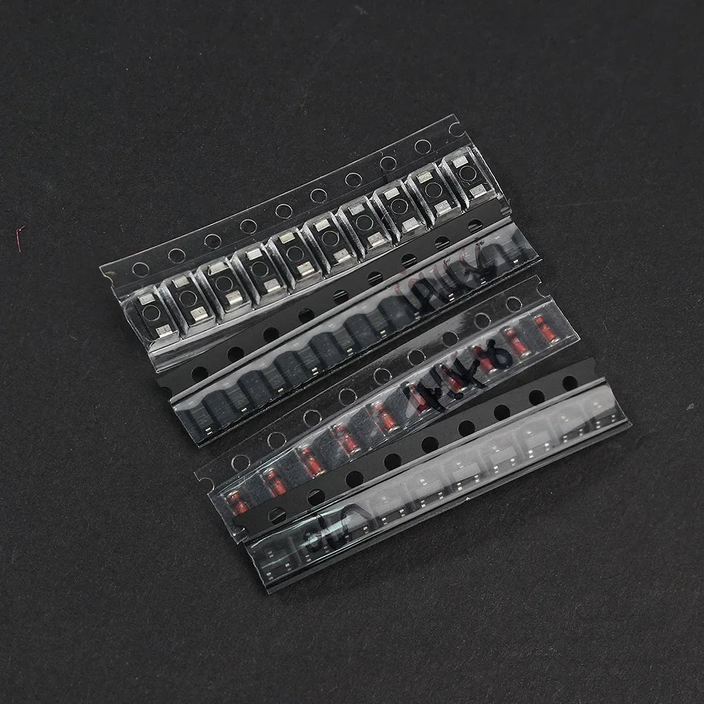 350PCS Diode Transistor Assorted Kit 1N4148 M1 M7 S9012 S9013 S9014 S9015 S9018 S8550 S8050 2N2222 2N3904 SOT-23 PNP/NPN