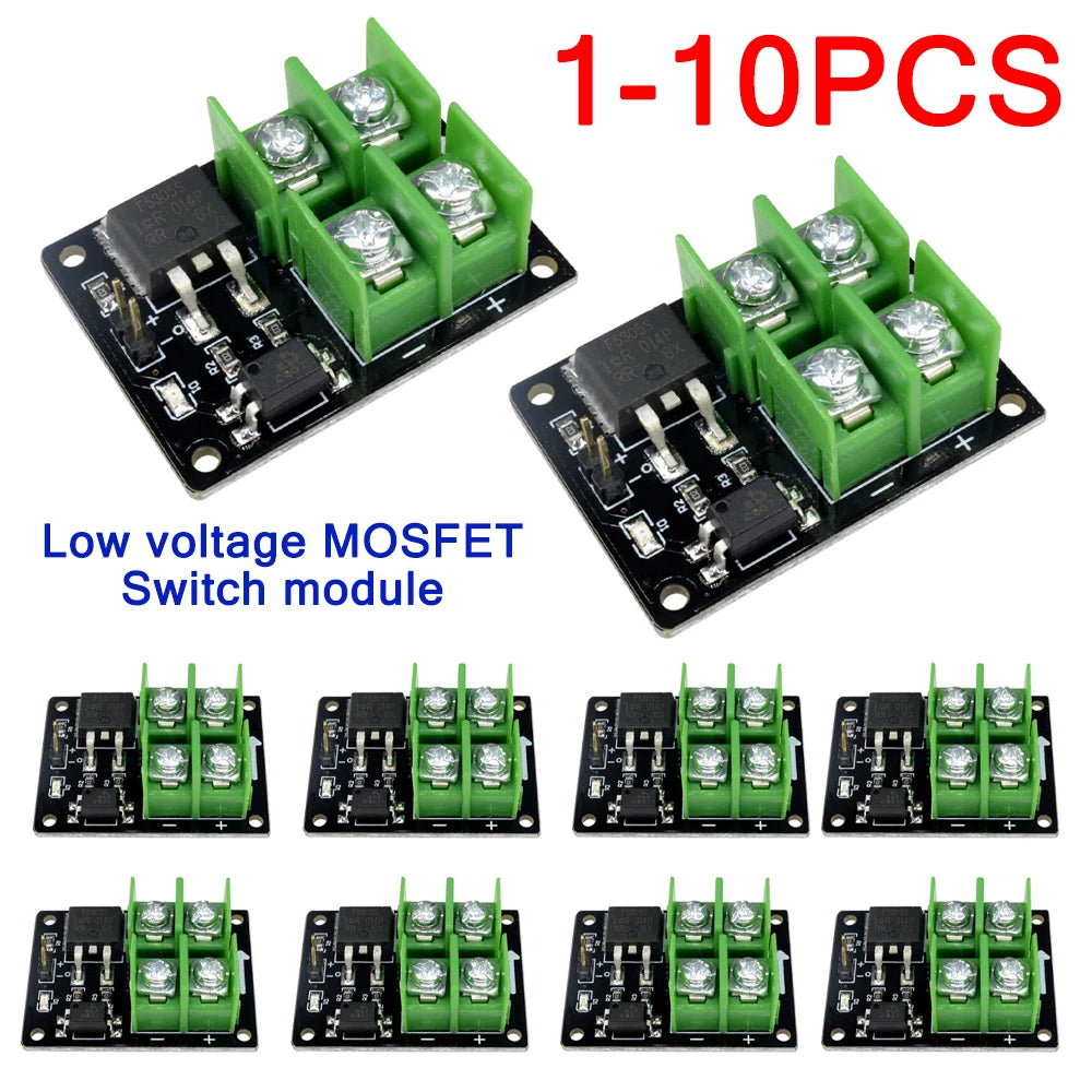 1-10PCS Low Control High Voltage 22A 12V 24V 36V Switch MOSFET Module for Arduino Connect IO MCU PWM Control Motor Speed