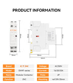 ETEK Modular Contactor Din Rail Automatic 2P 4P 230V Single-phase Three-phase 16A/20A/25A/40A/63A  EKMF