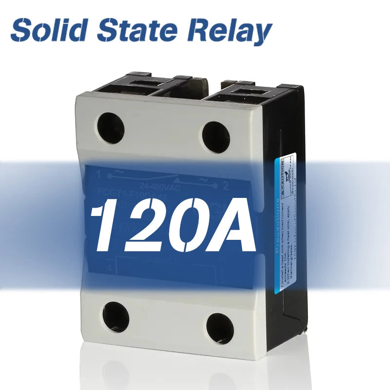 10A SSR 25A Solid State Relay 40A Output 3-32VDC 24-480VAC 220V Single Phase DC TO AC 40A Relay SSR HeatSink SSR 40DA