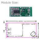 5PCS RCWL-0516 Motion Detection Sensor, Microwave Radar Sensor Switch Module for Arduino ESP8266 Nodemcu Wemos