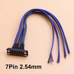 1Set 2.5/2.54 MM Pitch Spring Loaded Male Female 2P 3 4 5 6 7 8  Pole Through Holes PCB BTB Connector 2A DC Magnetic Pogo Pin