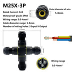 IP68 Waterproof Joint Wire Quick Connection Connector 2 3 4 Pin Solderless LED Lamp Electric Wiring Outdoor Rainproof Terminal
