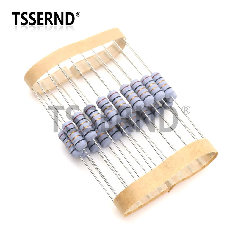 20pcs 1W 5% Wire Wound Resistor Fuse Winding Resistance 0.1R 0.33R 1R 2.2R 3R 4.7R 5.1R 6.8R 10R 22R 68R 100R 200R 510R 0.1 Ohm