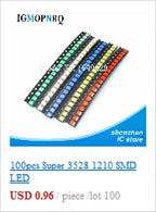 1Reel 4000pcs 0603 SMD LED  light  Yellow Red  Green Blue White new and