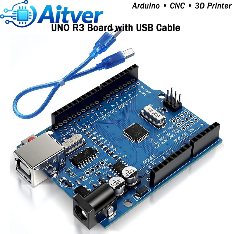 CNC Shield V3 GRBL Controller Kit for Arduino UNO with A4988 DRV8825 TMC2209 V2.0 Stepper Drivers and Limit Switches