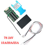 7S 24V 15A/20A/25A Lithium Battery PCB Protection Board With Balance And Temperature Protection BMS