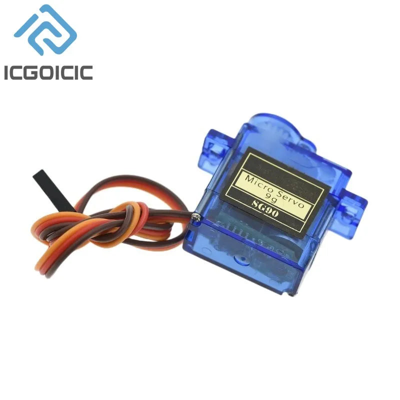 1PCS SG90 9G Micro Servo Servo Motor for RC Planes Robot Arm 180°/360° Fixed-Wing Servo Motor Control for Airplane Helicopter