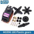 SG90 MG90S MG945 MG995 MG996 Servo Motor Suitable for Arduino UNO DIY Robot Arm Helicopter Ship Model Metal/Plastic Gears