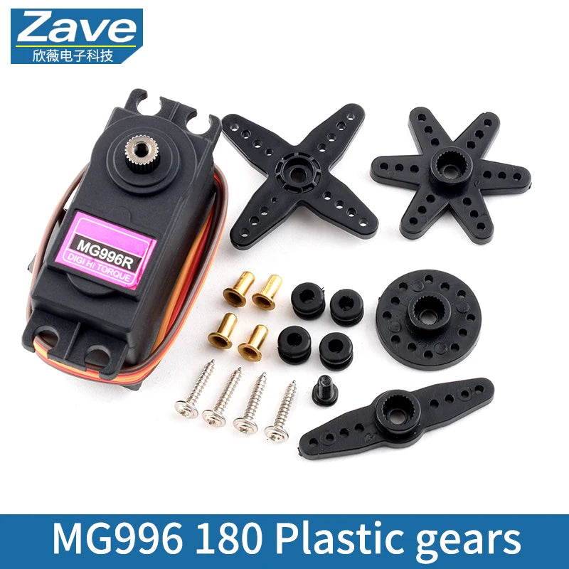SG90 MG90S MG945 MG995 MG996 Servo Motor Suitable for Arduino UNO DIY Robot Arm Helicopter Ship Model Metal/Plastic Gears