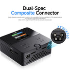 ISDT F400 4 Channel Smart Balance Charger 400W 15A AC/DC RC Battery Charger with Foldable Display for 1-8S LiPo LiHV LiFe LiIon