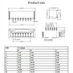 440pcs GH1.25 2p 3p 4p 5p 1.25mm Pitch Terminal Kit / Housing / SMD Pin Header Connector Wire Adaptor GH Kits