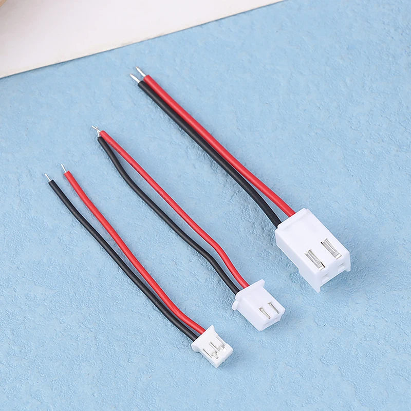 /KQM/10pcs Small Mini Connector Jst 1.0/1.25/1.5/2.0/2.54/3.96mm Ph 2.0mm Xh 2.54mm 2 Pin Male Female Plug Jack Cable Wire