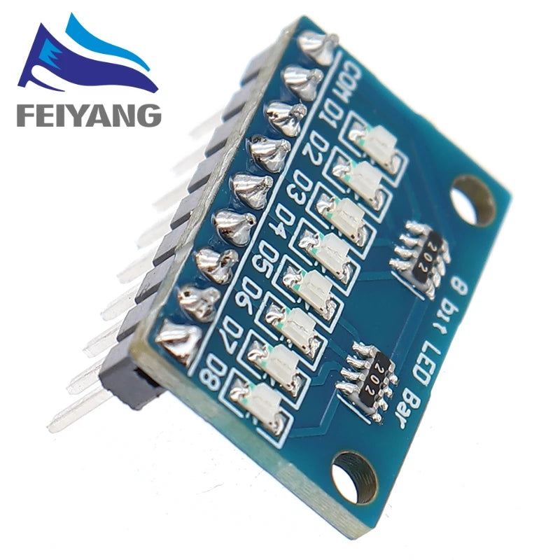 3-24V 8 Bit Blue/Red Common anode/cathode LED indicator Module Breadboard starter kit Board for MCU ARM 3d printer UNO MEGA2560