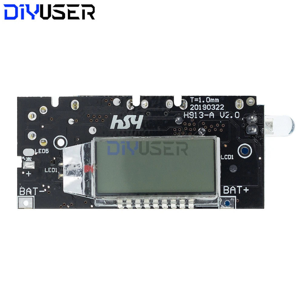 Dual USB 5V 3.1A 18650 Battery Charger Board Power Bank Module DIY for Phone LED LCD ESP8266